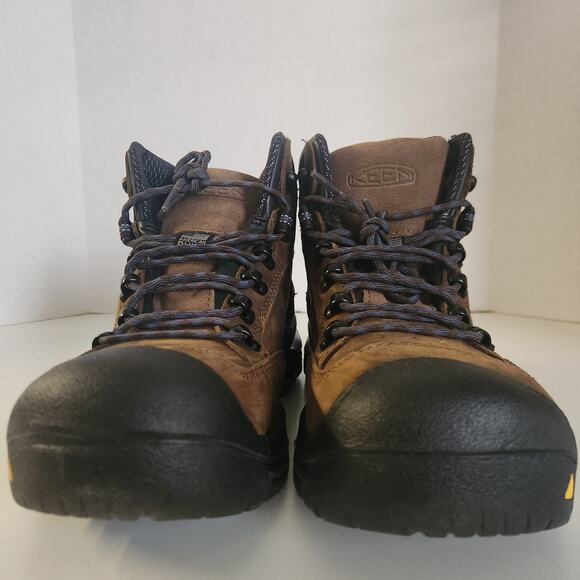 KEEN Utility Mens Work Boots, Bison/Ensign Blue, 9.5 Wide US - Picture 3 of 10